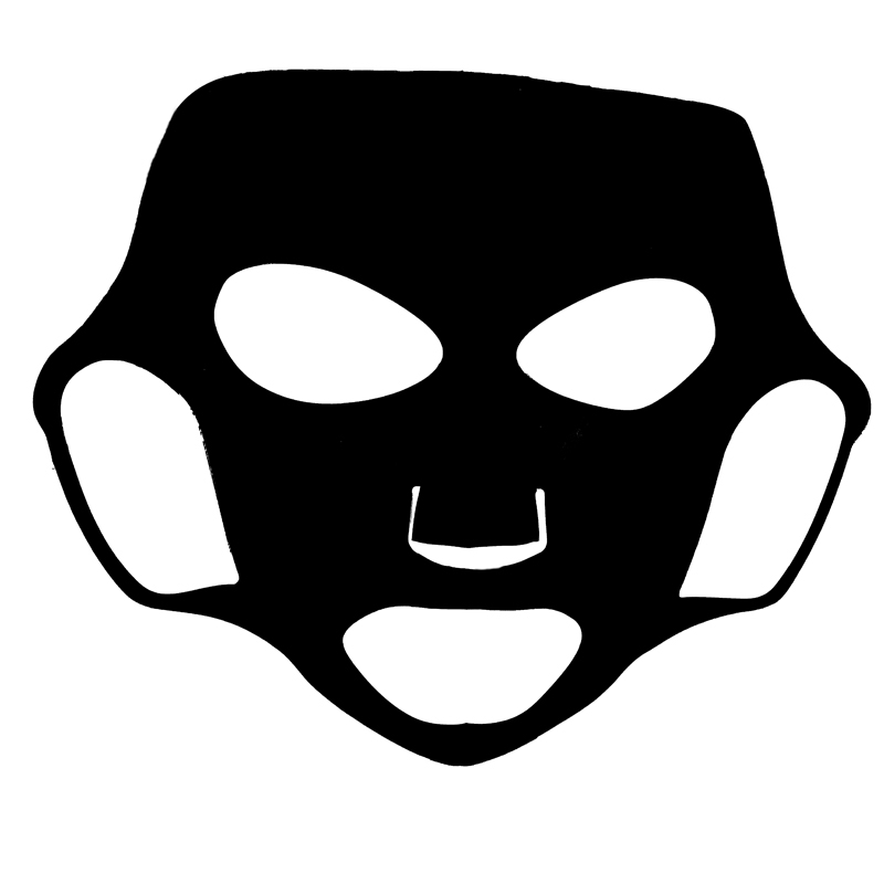 Silicone Mask Cover -black