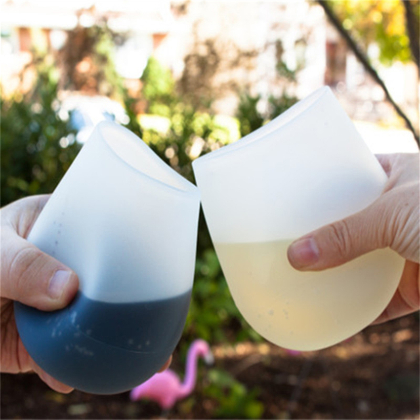 silicone wine glass for sports and travel  