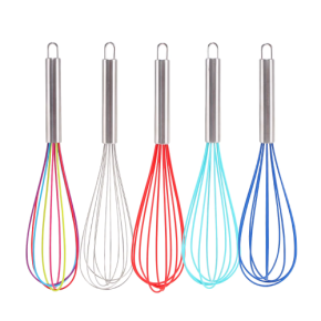 2025 Hot-selling Stainless Steel Handheld Silicone Egg Beater Manual Cream Butter Mixer Kitchen Gadget