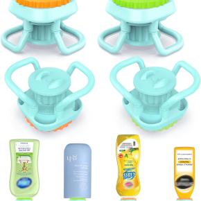 New Silicone Kit for Emptying Bottle Caps, zero Waste Inverted Bottle Can, Suitable for Various Bottle Mouth Sizes and Reusable
