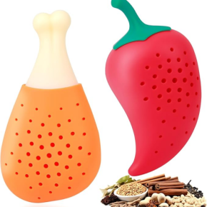 Silicone Creative Chicken Leg Chili Seasoning Filter Hole Design Seasoning Device Multifunctional Filter