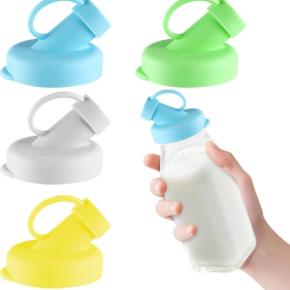 Silicone Glass Bottle Replacement Cap Silicone Bottle Dispenser Cap Reusable Pouring Lid