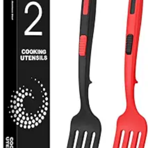 Silicone Cooking Fork and Spoon, Heat-resistant Cooking Tools and Utensils, Easy Mixing of Baking and Stirring Eggs