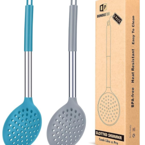 Silicone Filter with Large Slotted Spoon High Temperature Resistance Suitable for Drainage and Frying