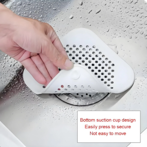 Square silicone drain cover pad, floor drain sticker, bathroom drain filter