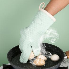 5-Finger Thickened Silicone Heat-Resistant Oven Mitts