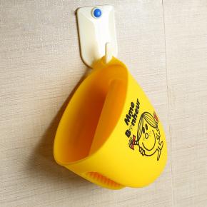 Cartoon Pattern Silicone Anti-Scald Tongs - Heat-Resistant for Microwav