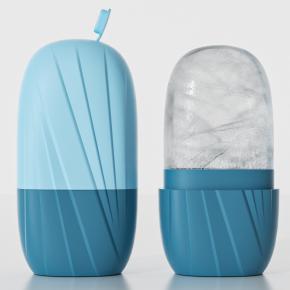 New Silicone Facial Ice Cube Tray & Beauty Ice Mold - Face Icing Massage Roller for Puffiness Reduction