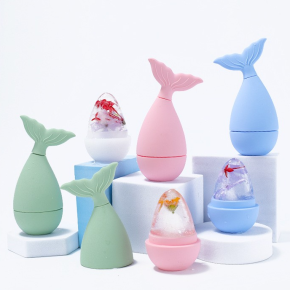 New Mermaid-Shaped Silicone Facial Massage Ice Cube Tray
