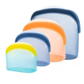 Food-Grade Silicone Food Storage Bags, Large-Capacity Airtight Fresh-Keeping Bags for Refrigerator, Odor-Proof for Fruits, Vegetables and Meats