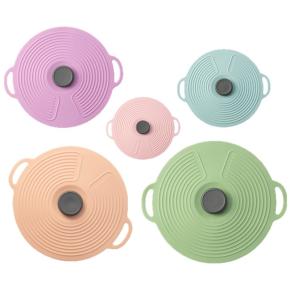 Silicone Food Covers, Kitchen Dustproof Heat Resistant Pot Lids