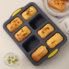 8 Cavity Framed Silicone Muffin Cup Molds