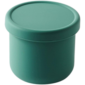 Silicone Lunch Box, Round Food Container, Lunch Box for Office Workers and Students, Microwave Heated Bento Box, Airtight Food Storage Container