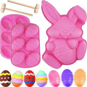 Silicone Cake Mold Easter Egg Big Bunny Holiday Gift Mold Baking