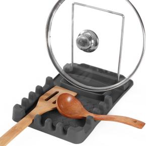 Kitchen Utensil Holder, Spoon Rest, Chopsticks & Pot Lid Storage Pad, Household Multifunctional Silicone Organizer Rack