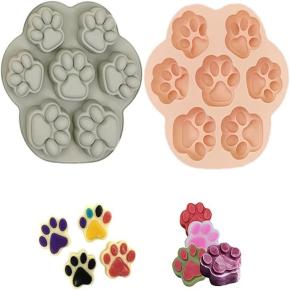 7-Cavity Cat Claw Silicone Mold for 230 Candy & Chocolate, Baking Cookie & Cake Decoration Mold, Ice Cube Tray & Pudding Mold