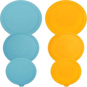 Silicone Jar Lid, Food Sealing Fresh-Keeping Cover, Silicone Storage Lid, Fits 4-6 Inch Glass Container Lids