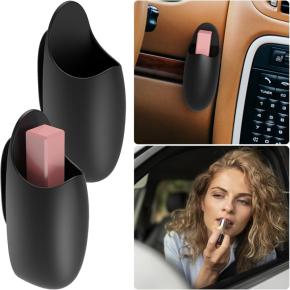 Drill-free Lipstick Storage Bag, Lipstick Organizer Behind Mirror, Portable Lipstick Storage Pouch