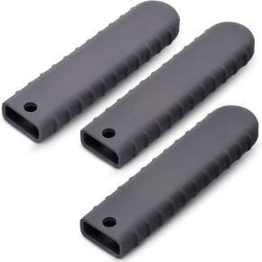 Food Grade Silicone Pot Handle Heat Insulation Cover, High Temperature Resistant & Non-Slip, Universal Handle Sleeve for Iron Woks & Frying Pans