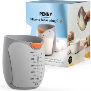 Penguin Silicone Measuring Cup 500ml with Scale, Silicone Baking Tool Liquid Measuring Cup