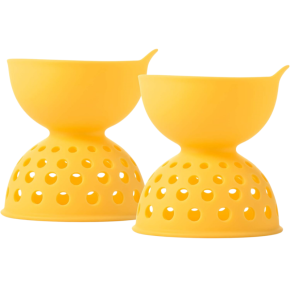 Food-grade silicone slotted spoon, household noodle skimmer, heat-resistant hot pot strainer, designed for non-stick cookware.