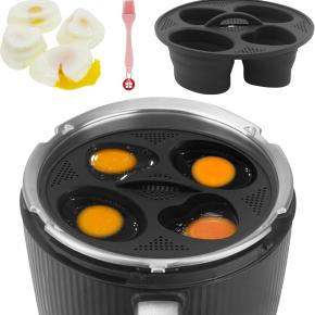 Simple 4-compartment egg steamer rack, kitchen heat-resistant steamer for steaming buns and eggs, household egg cooker essential
