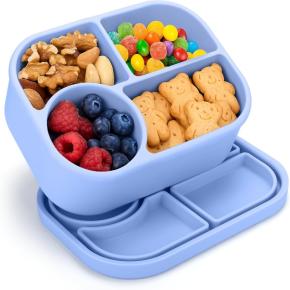 Food-grade silicone food storage containers, microwave safe, outdoor sports and household lunch box set