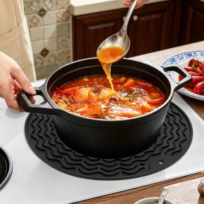 Silicone Hot Pot Mat, Non-Slip Heat Resistant Pad for Dishes, Bowls & Cups