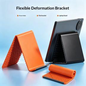 Silicone Metal Phone Holder, Flexible & Foldable, Easy to Carry, Hands-Free Viewing Essential