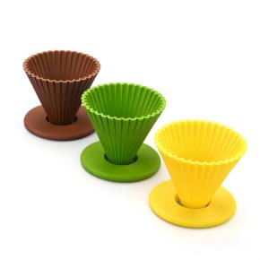 Portable Travel Pour Over Coffee Silicone Funnel Set, Hand Drip Coffee Filter