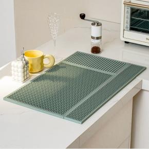  Rubber Bar Mats for Countertop & Dish Drying, Non-Slip Bartender Mat with Airflow Design for Home Bar