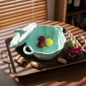 Pumpkin Shaped Silicone Baby Feeding Bowl with Spoon, Non-Shatter Toddler Self Feeding Tableware Set