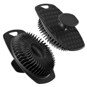 Oval Shape Silicone Body Scrubber Bath Skin Brush Handheld Cleansing Body Massager Soft Silicone Bath Shower Brush