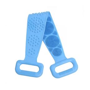 Silicone Bath Brush, Back Scrubber Exfoliating Massage Shower Strap, Extended Skin Cleansing Brush