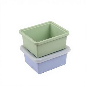Large Silicone Freezer Storage Container for Soup Broth, Leakproof Sealed Food Tray, Microwave & Freezer Safe, Fridge Organizer