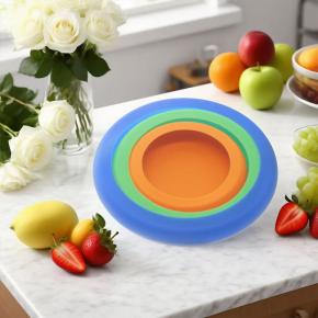 4-Pack Reusable Silicone Food Stretch Lids, Flexible Airtight Sealing Covers for Cans, Fruits & Vegetables, Household Food Storage Lids